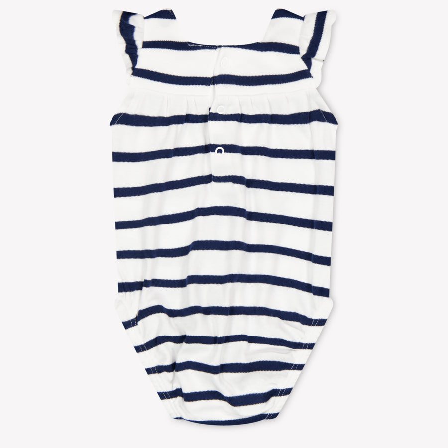 Guess Baby Girls Romper In Navy