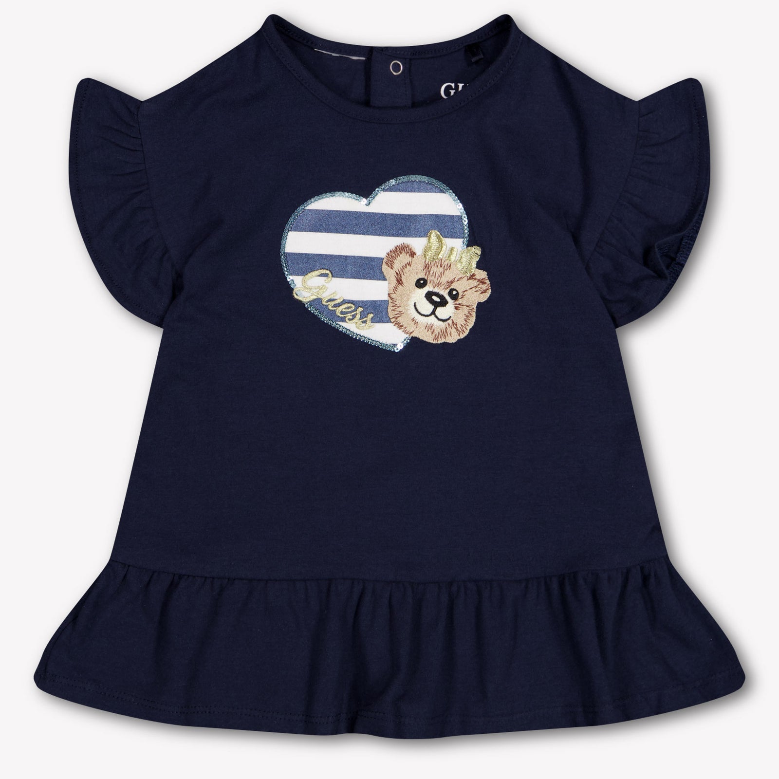 Guess Baby Girls Dress In Navy