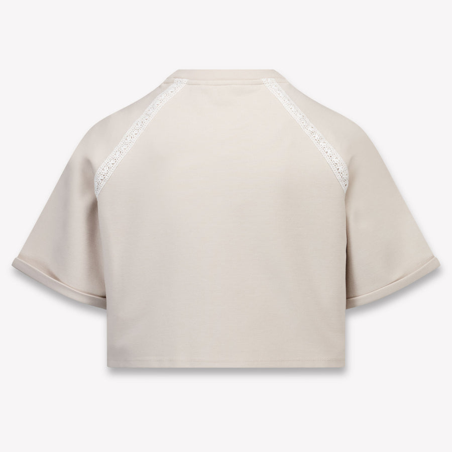Guess Kids Girls T-Shirt In Light Beige
