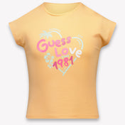 Guess Kids Girls T-Shirt In Salmon