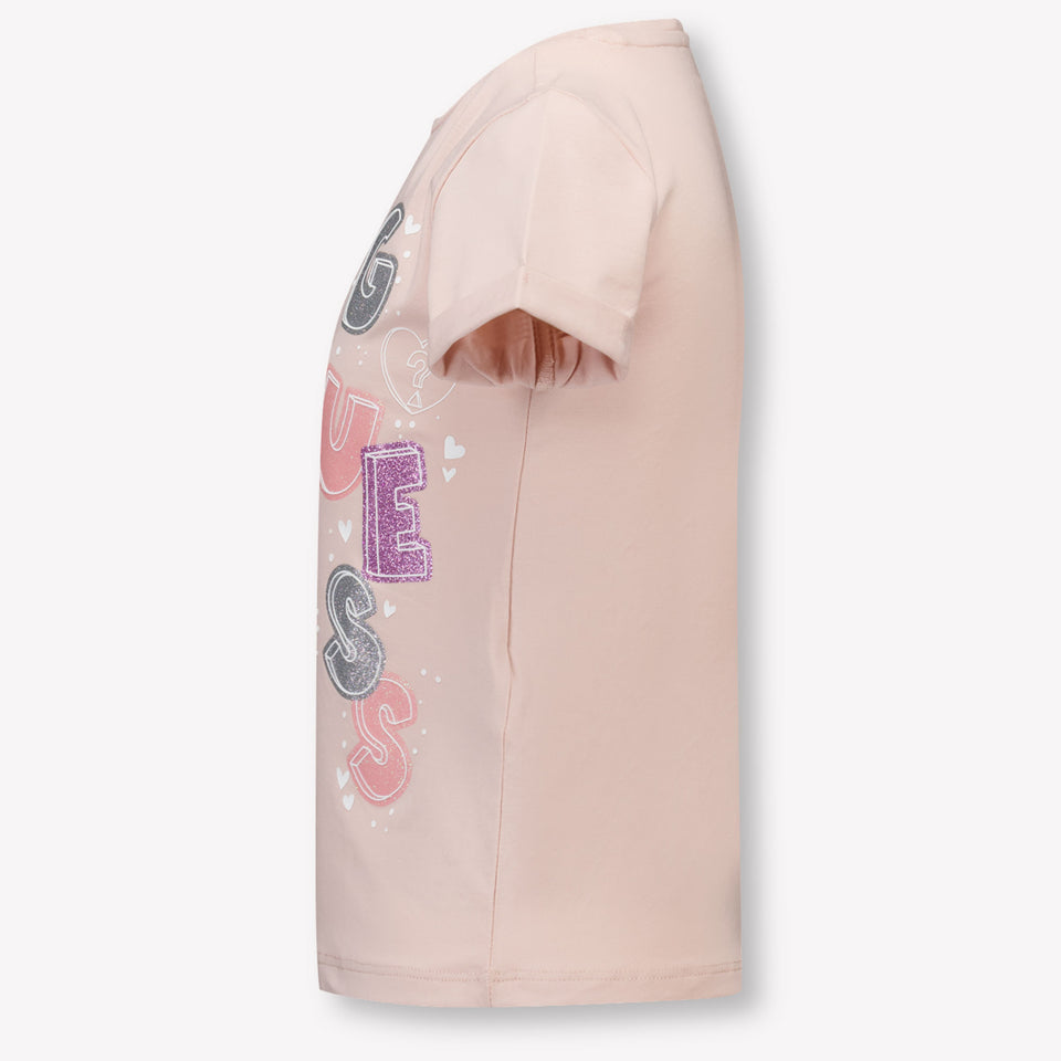 Guess Kids Girls T-Shirt In Light Pink