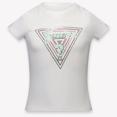 Guess Kinder Meisjes T-Shirt In Wit