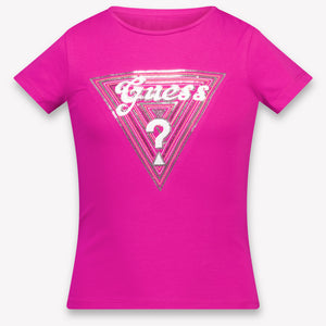 Guess Kinder Meisjes T-Shirt In Fuchsia