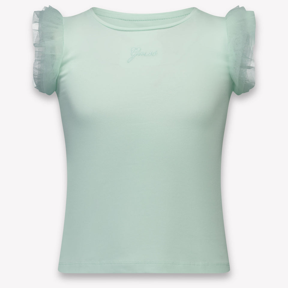 Guess Kids Girls T-Shirt In Mint