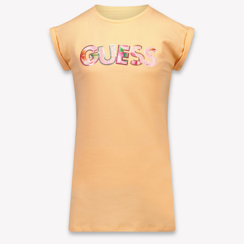 Guess Kids Girls Dress In Salmon