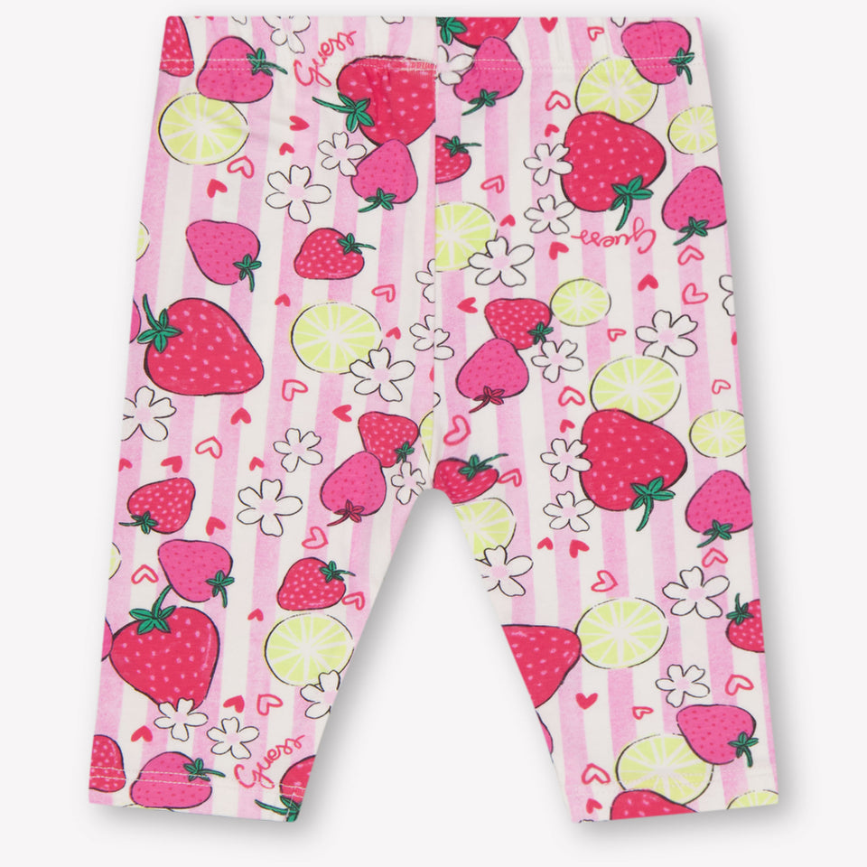 Guess Baby Girls Leggings In Pink