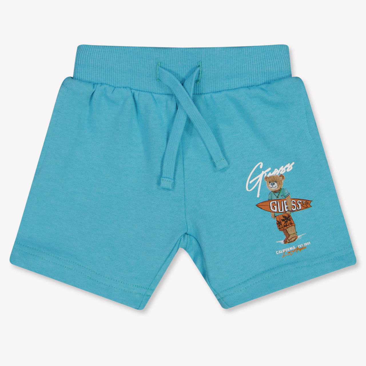Guess Baby Boys Shorts In Turquoise