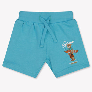 Guess Baby Boys Shorts In Turquoise