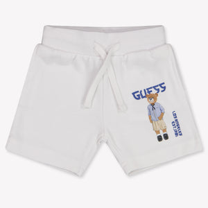 Guess Baby Jongens Shorts In Wit