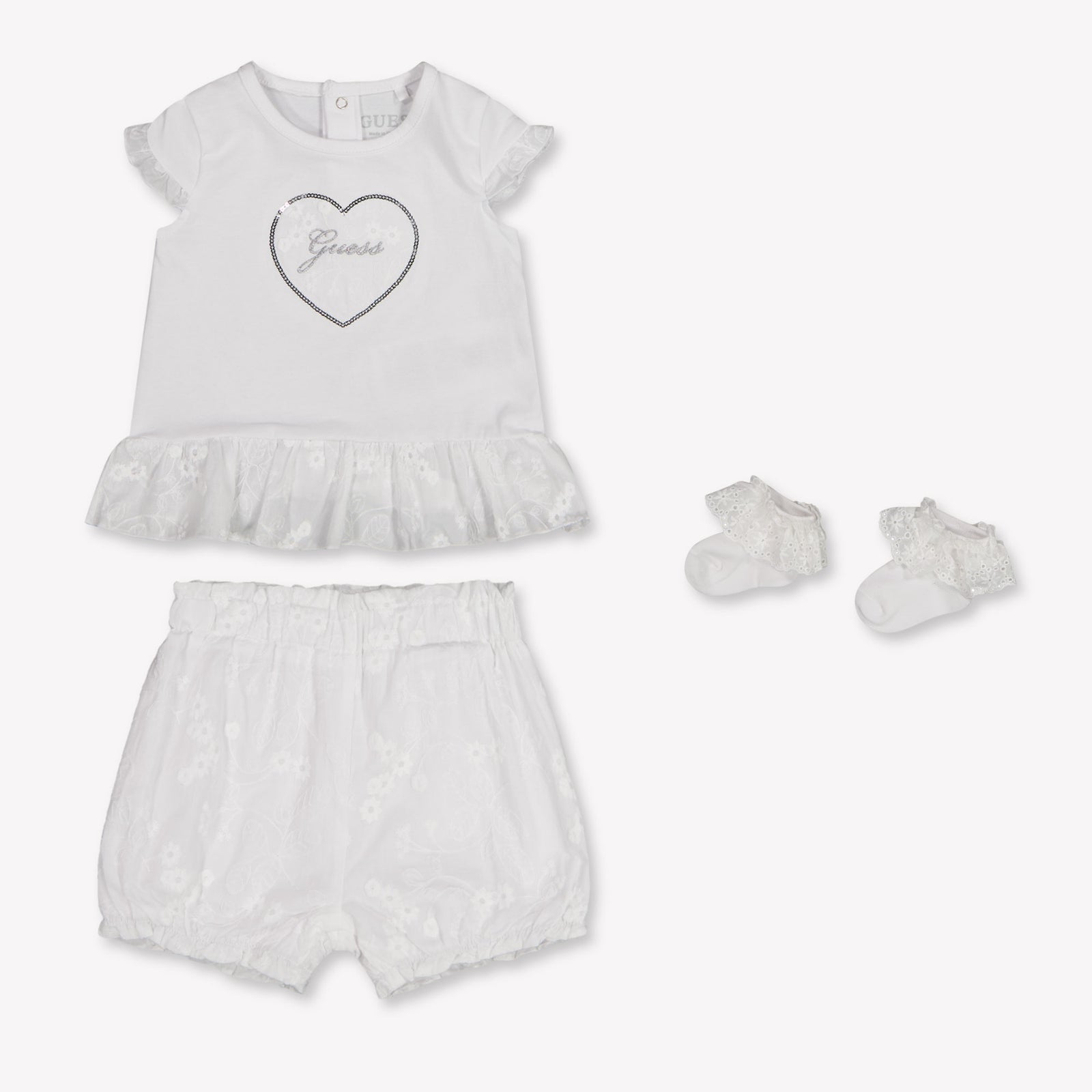 Guess Baby Meisjes Setje In Wit