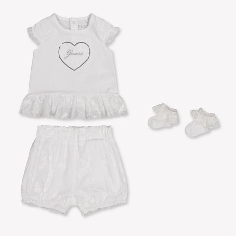 Guess Baby Meisjes Setje In Wit
