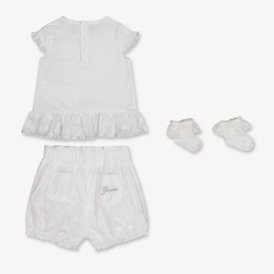 Guess Baby Meisjes Setje In Wit