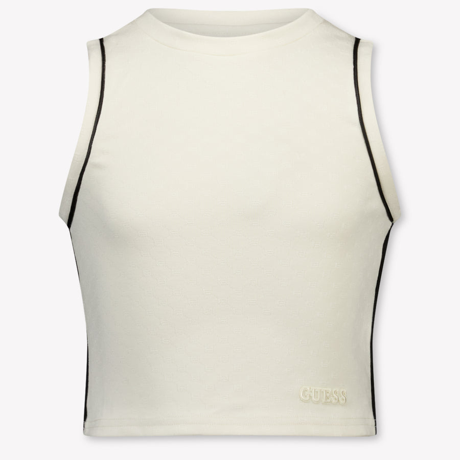 Guess Kids Girls T-Shirt In OffWhite