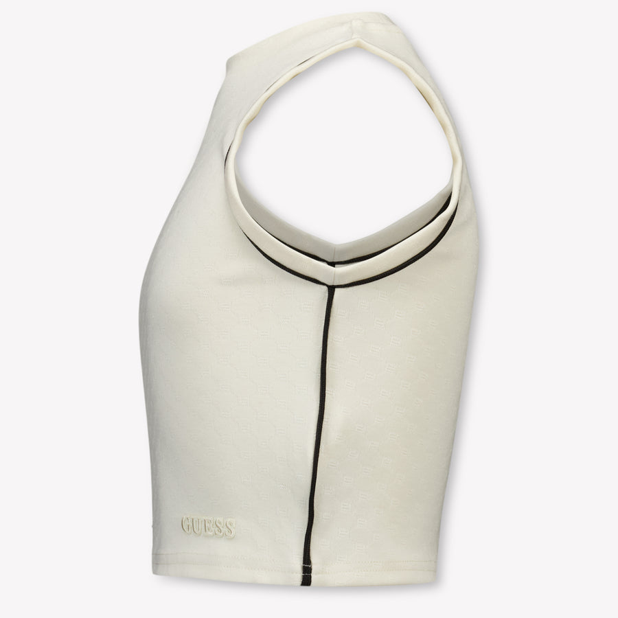 Guess Kids Girls T-Shirt In OffWhite