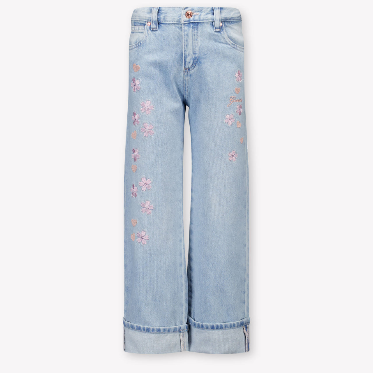 Guess Kids Girls Jeans In Light Blue