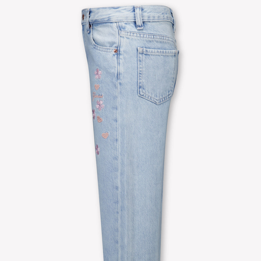 Guess Kids Girls Jeans In Light Blue