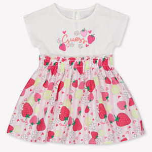 Guess Baby Girls Dress In Pink