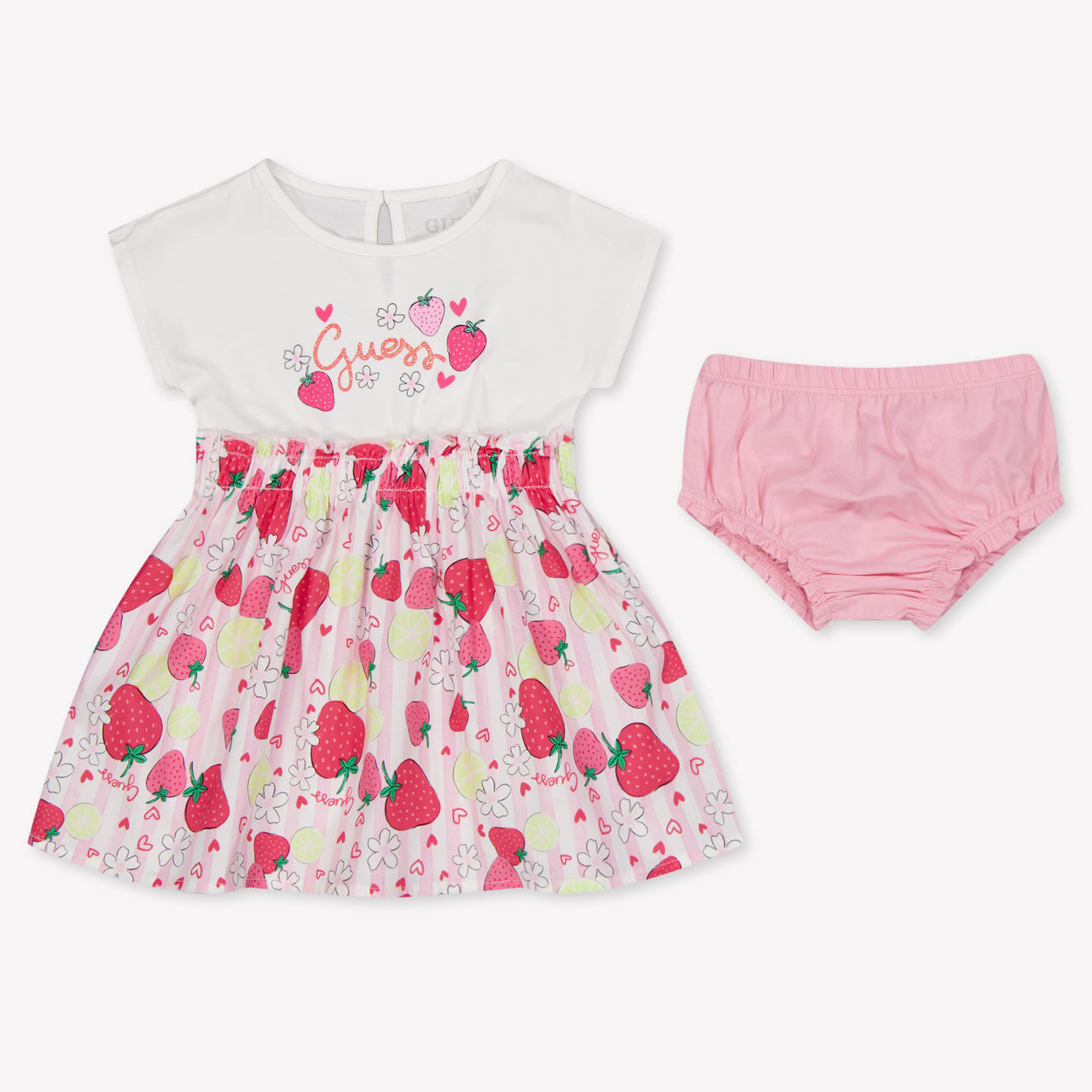 Guess Baby Girls Dress In Pink