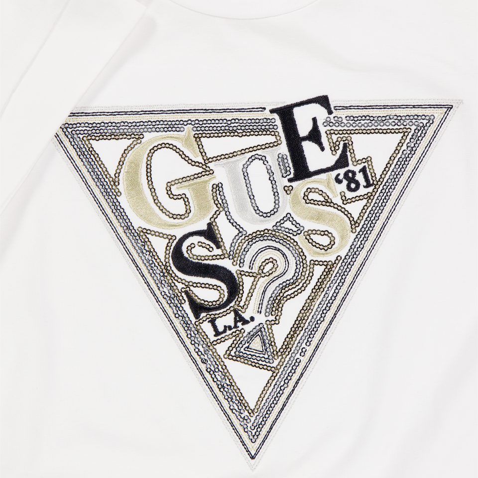 Guess Kids Girls T-Shirt In White