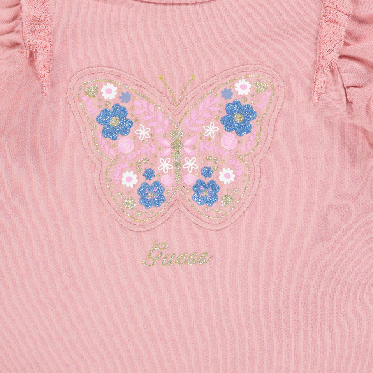 Guess Baby Girls T-Shirt In Old Pink