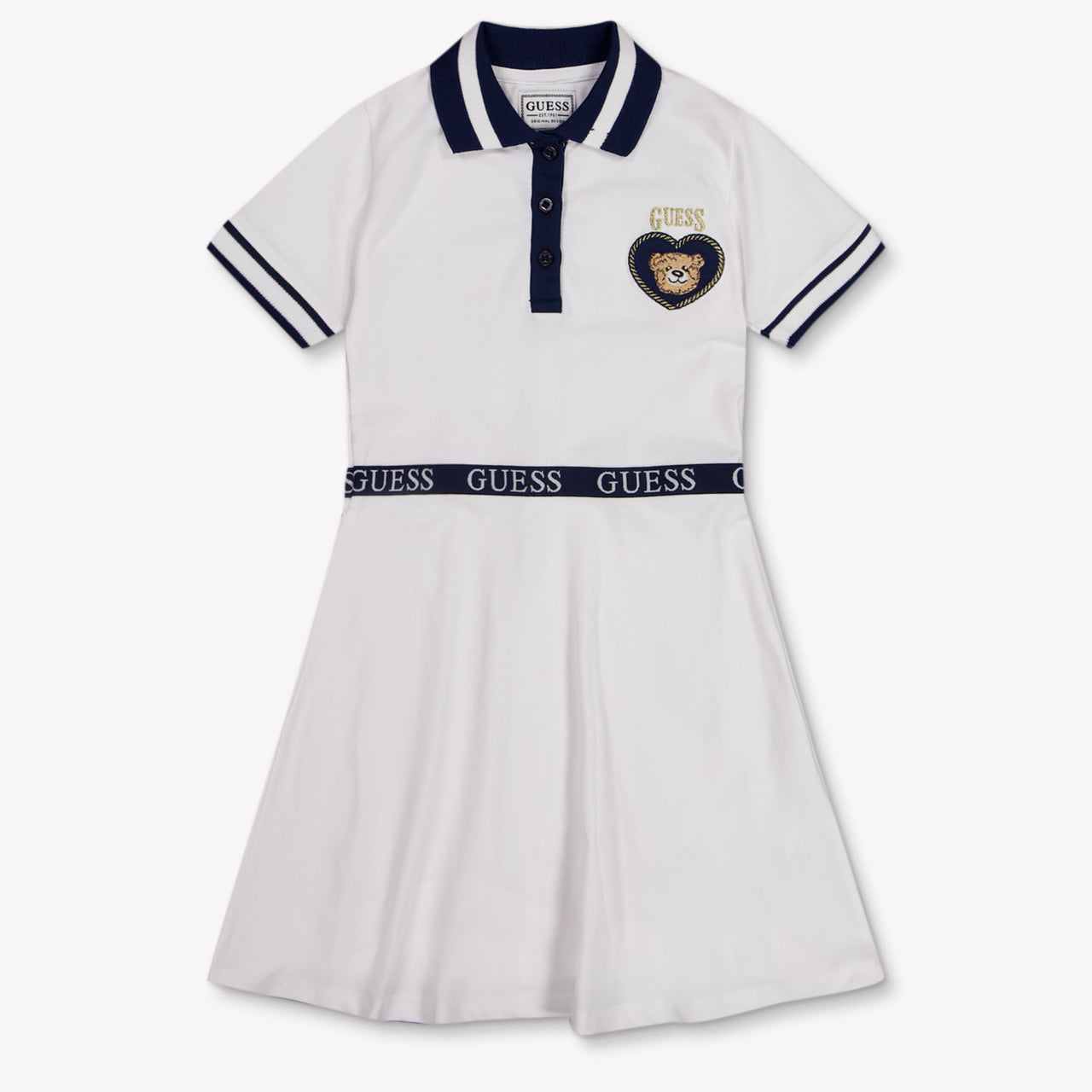 Guess Kinder Meisjes Jurk In Wit