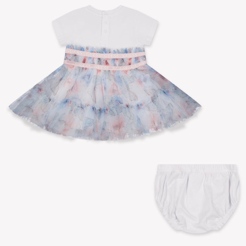 Guess Baby Meisjes Jurk In Wit