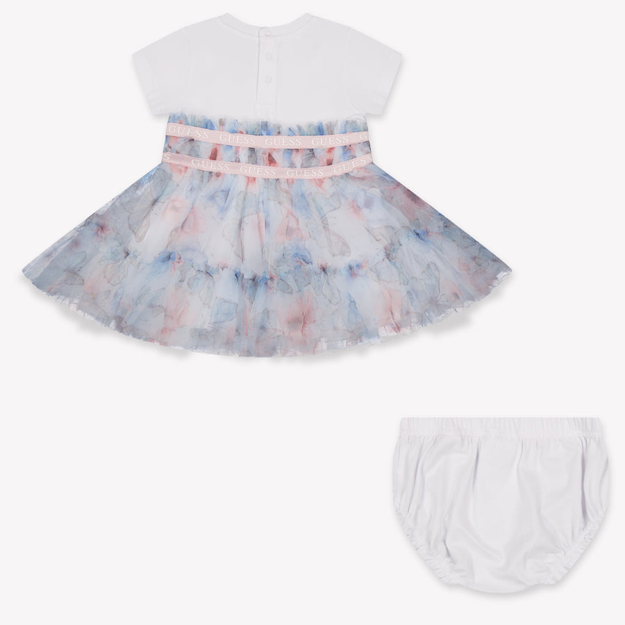 Guess Baby Meisjes Jurk In Wit
