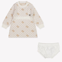 Guess Baby Meisjes Jurk In Off White