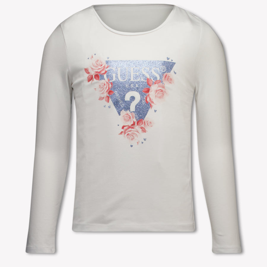 Guess Kinder Meisjes T-Shirt In Wit