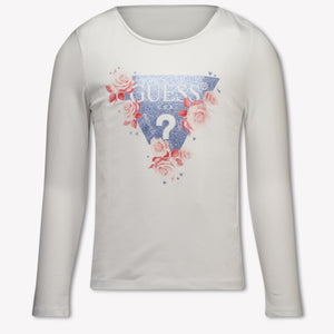 Guess Kinder Meisjes T-Shirt In Wit
