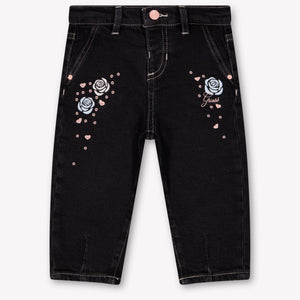 Guess Baby Girls Jeans In Black