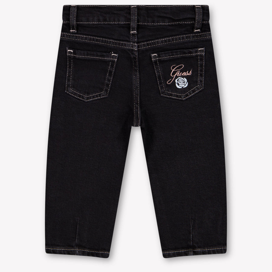 Guess Baby Girls Jeans In Black