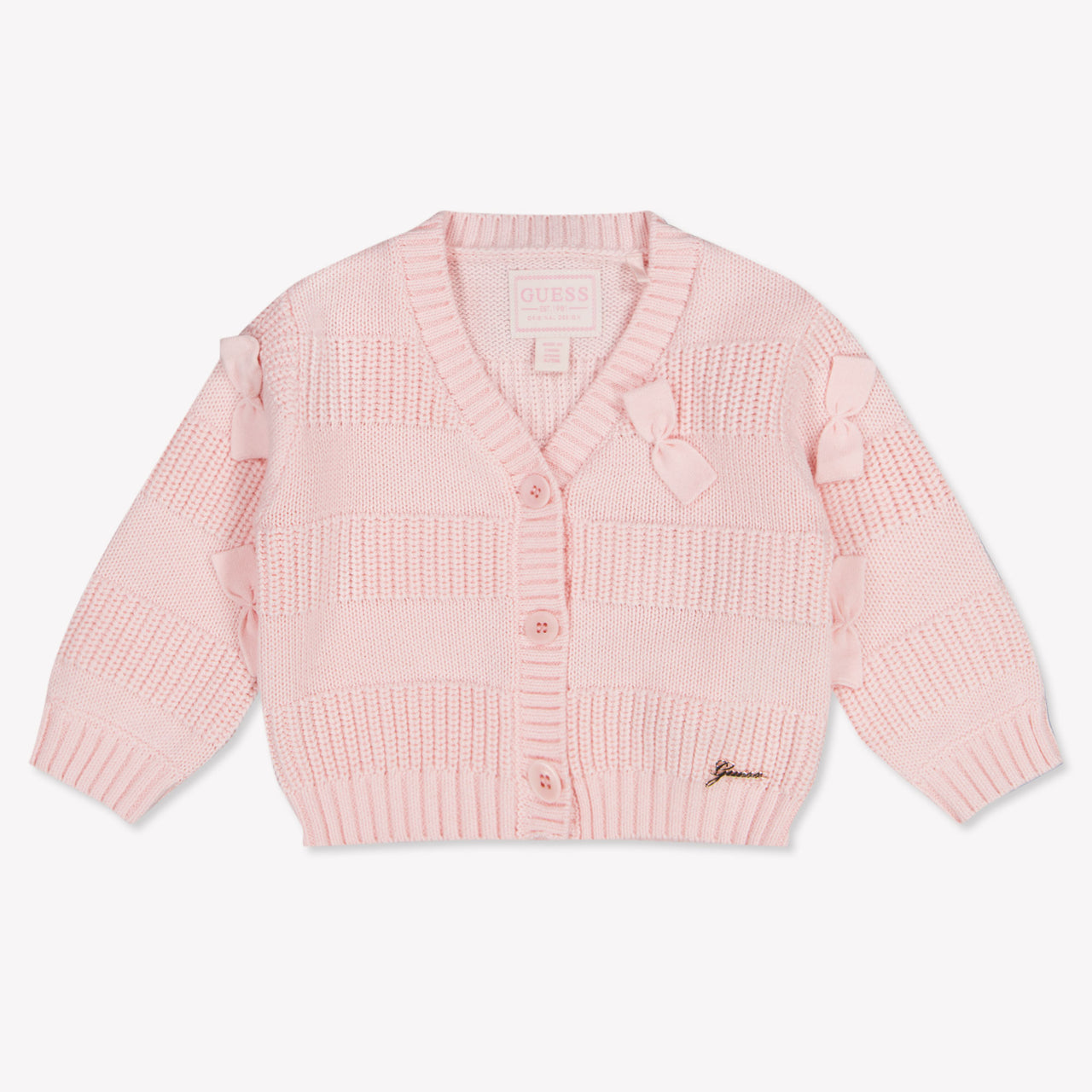 Guess Baby Girls Cardigan In Light Pink