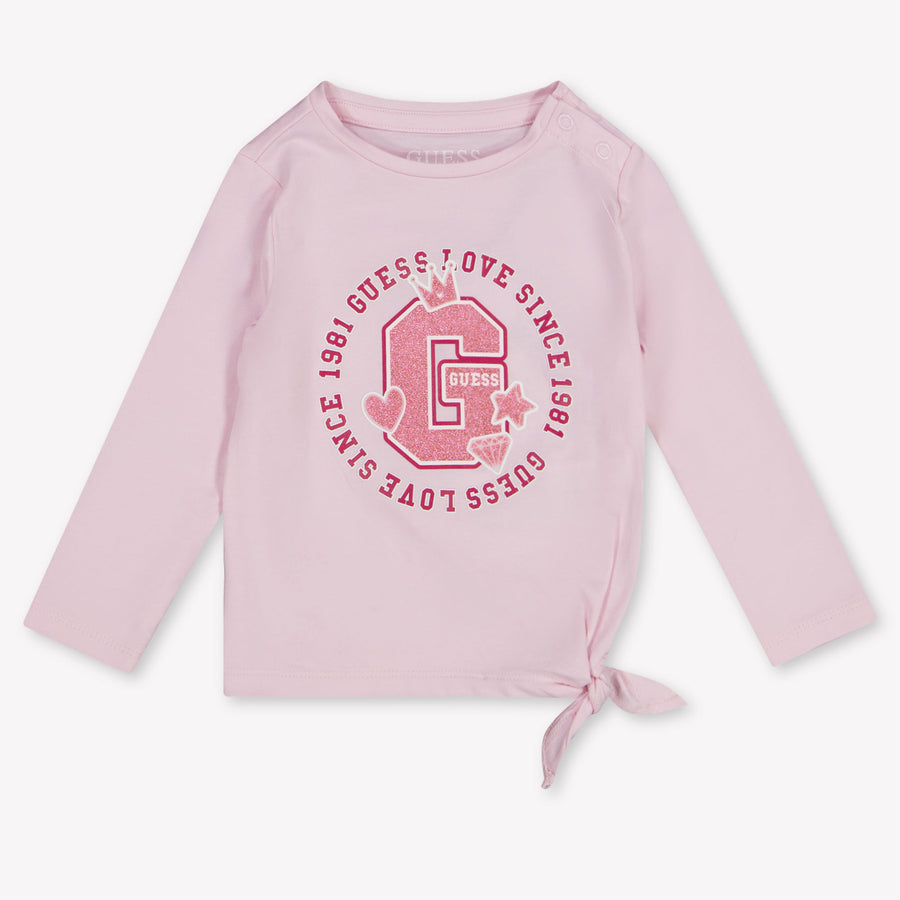 Guess Baby Girls T-Shirt In Light Pink