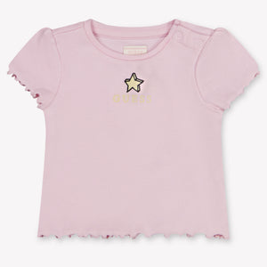 Guess Baby Girls T-Shirt In Light Pink