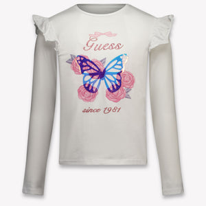Guess Kinder Meisjes T-Shirt In Wit