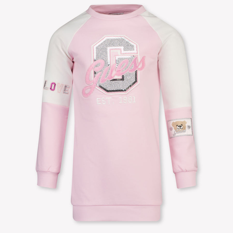 Guess Kinder Meisjes Jurk In Licht Roze