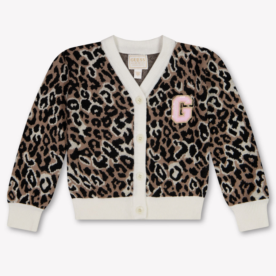 Guess Kids Girls Cardigan In Panther