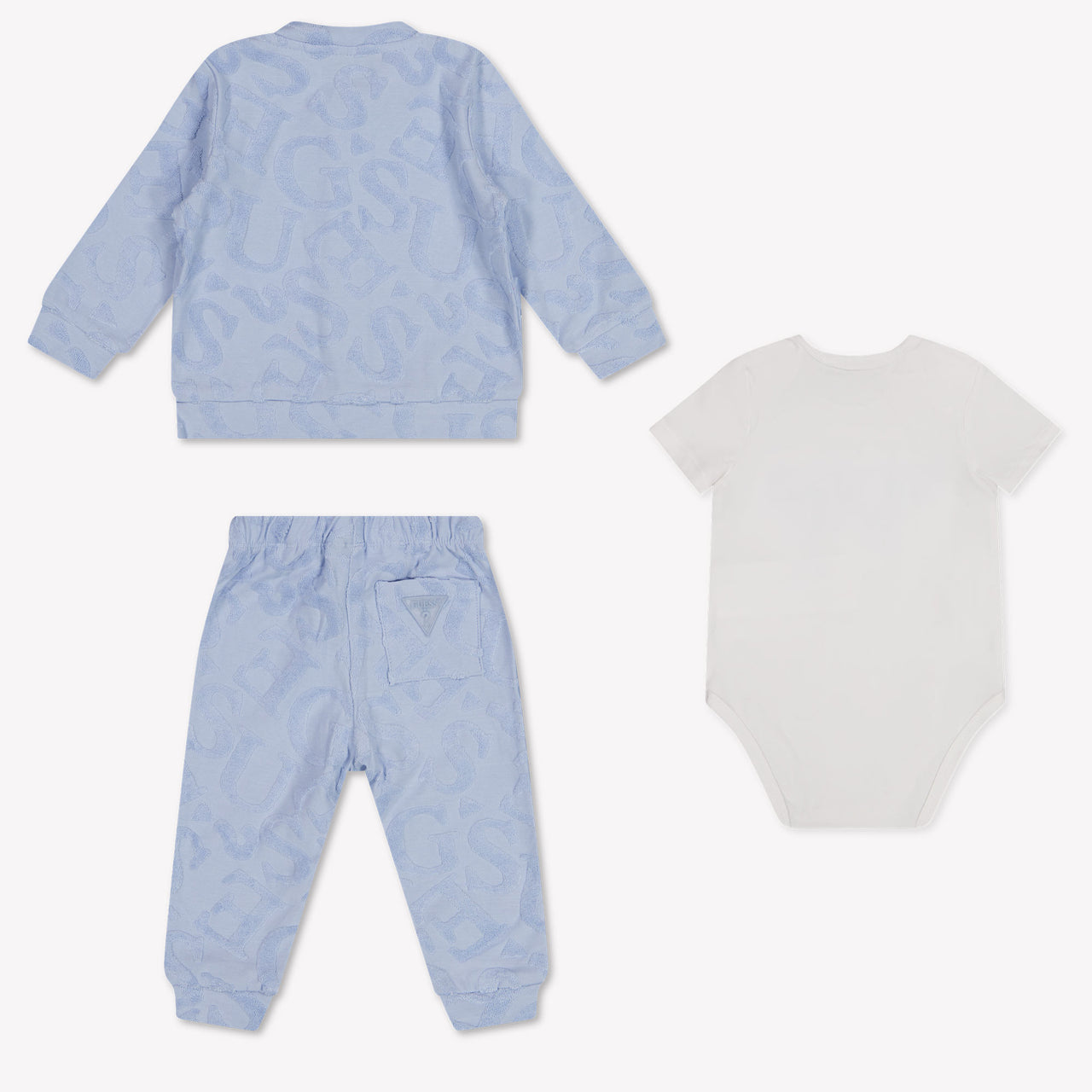 Guess Baby Unisex Setje In Licht Blauw