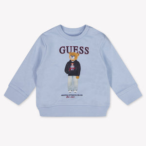 Guess Baby Boys Sweater In Light Blue