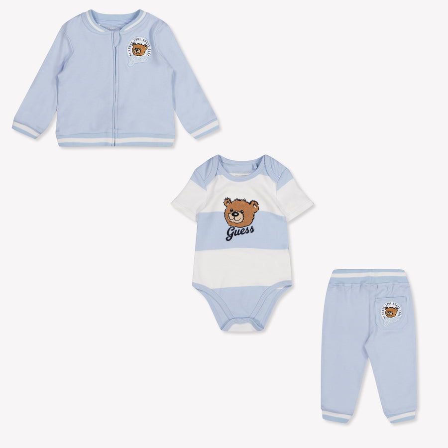 Guess Baby Boys Tracksuit in Light Blue