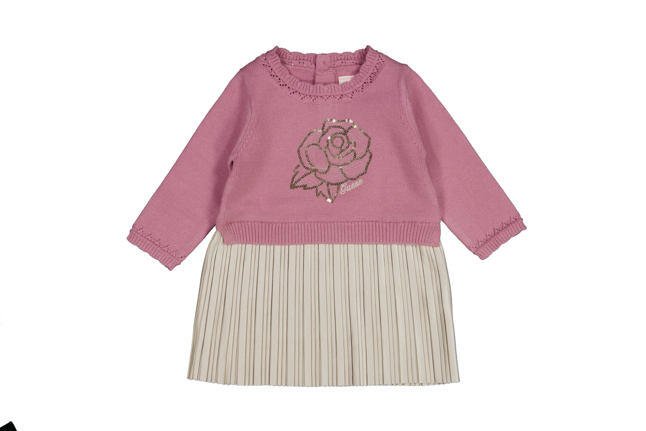 Guess Baby Girls Dress In Pink