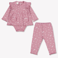 Guess Baby Girls Set In Old Pink