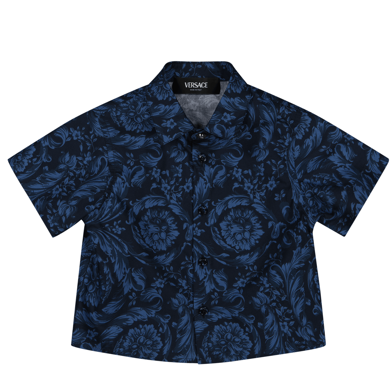 Versace Baby Jongens Blouse Navy 3/6