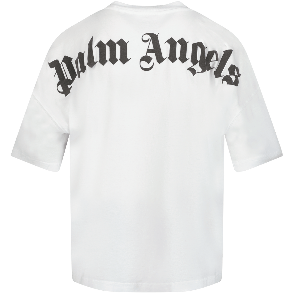 Palm Angels Kinder Jongens T-Shirt Wit