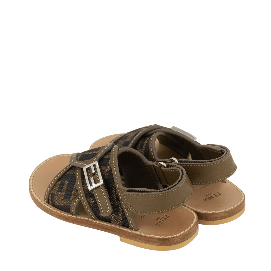 Fendi Kinder Jongens Sandalen Bruin