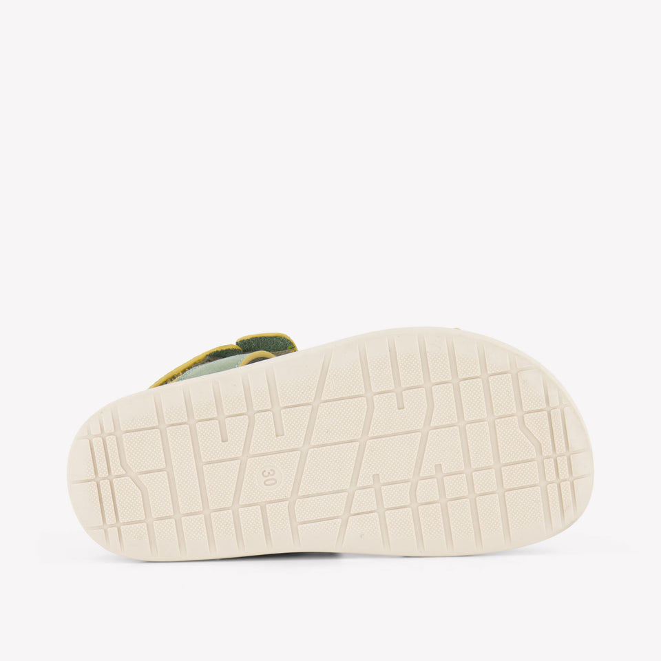 Andrea Montelpare Boys Sandals In Olive Green