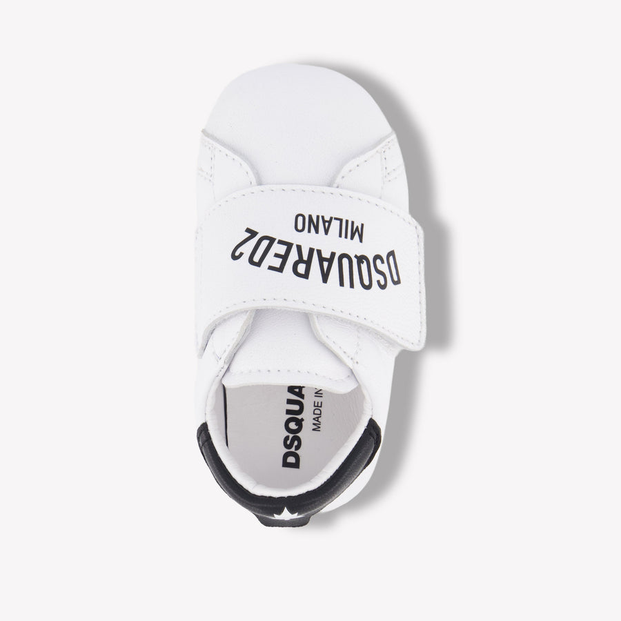 Dsquared2 Baby Unisex Sneakers In Wit