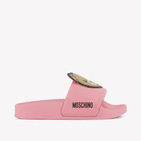 Moschino Unisex Flipflops In Pink