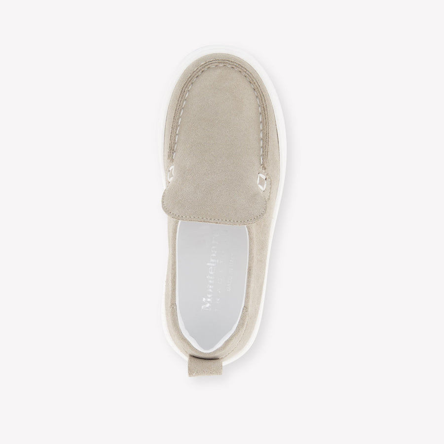 Andrea Montelpare Boys Shoes In Taupe